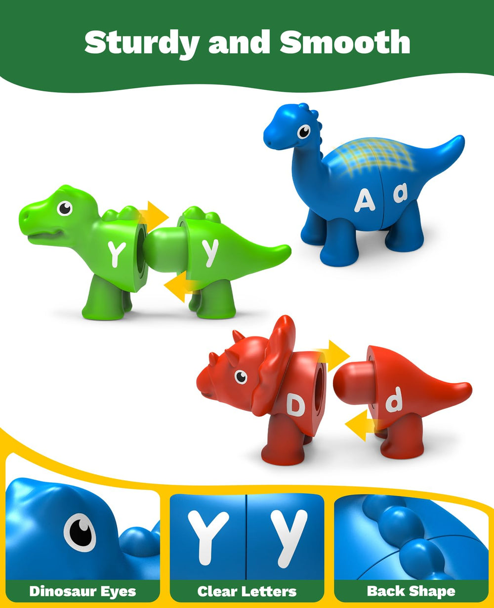 Edumoteso toddler-friendly dino pieces promote precision grip and coordination.