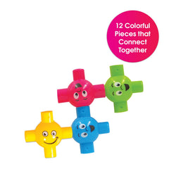 Edushape Flexi Baby Connects bright colors aid visual tracking and engagement during play.