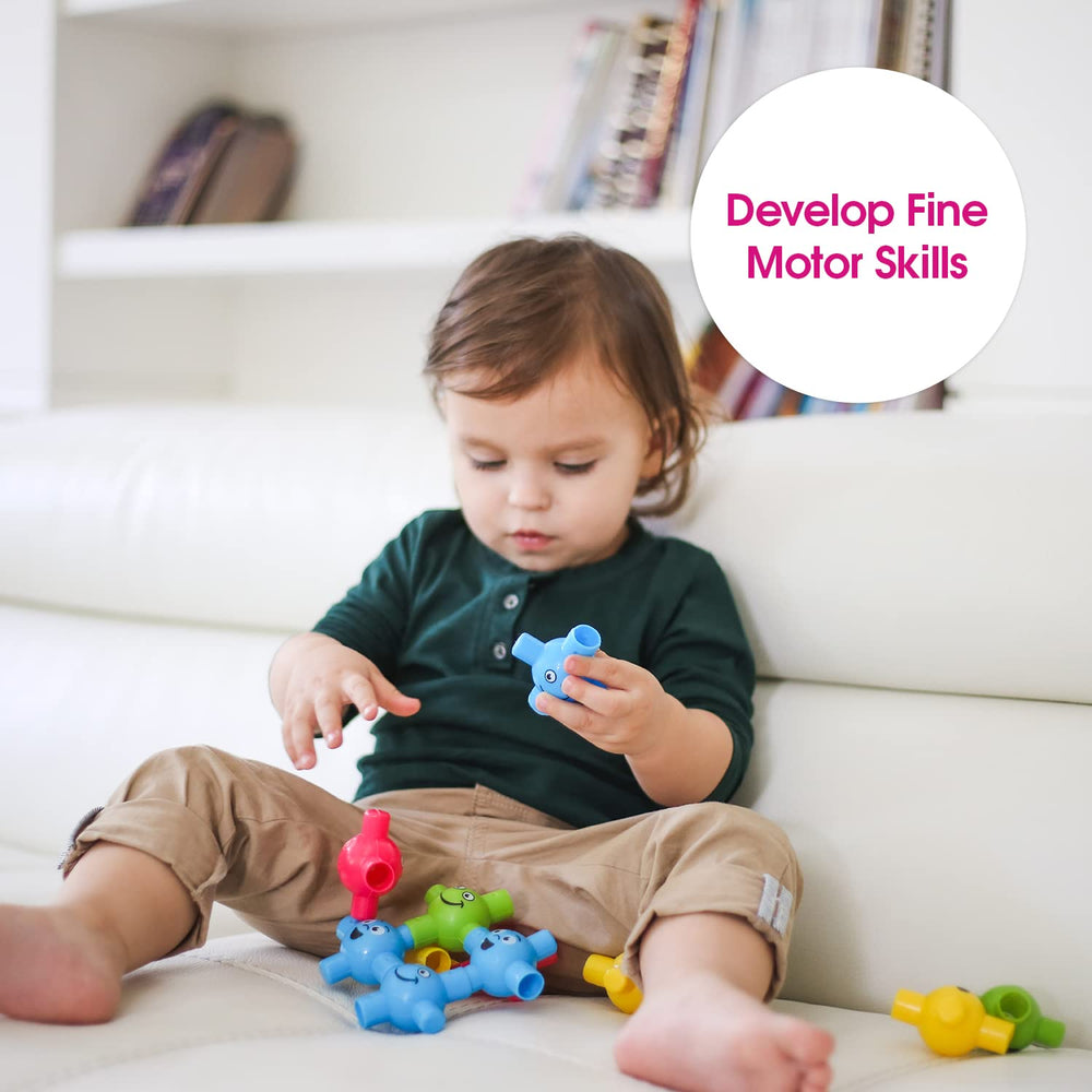 Edushape Flexi Baby Connects supports motor skill development through snap-and-connect play.