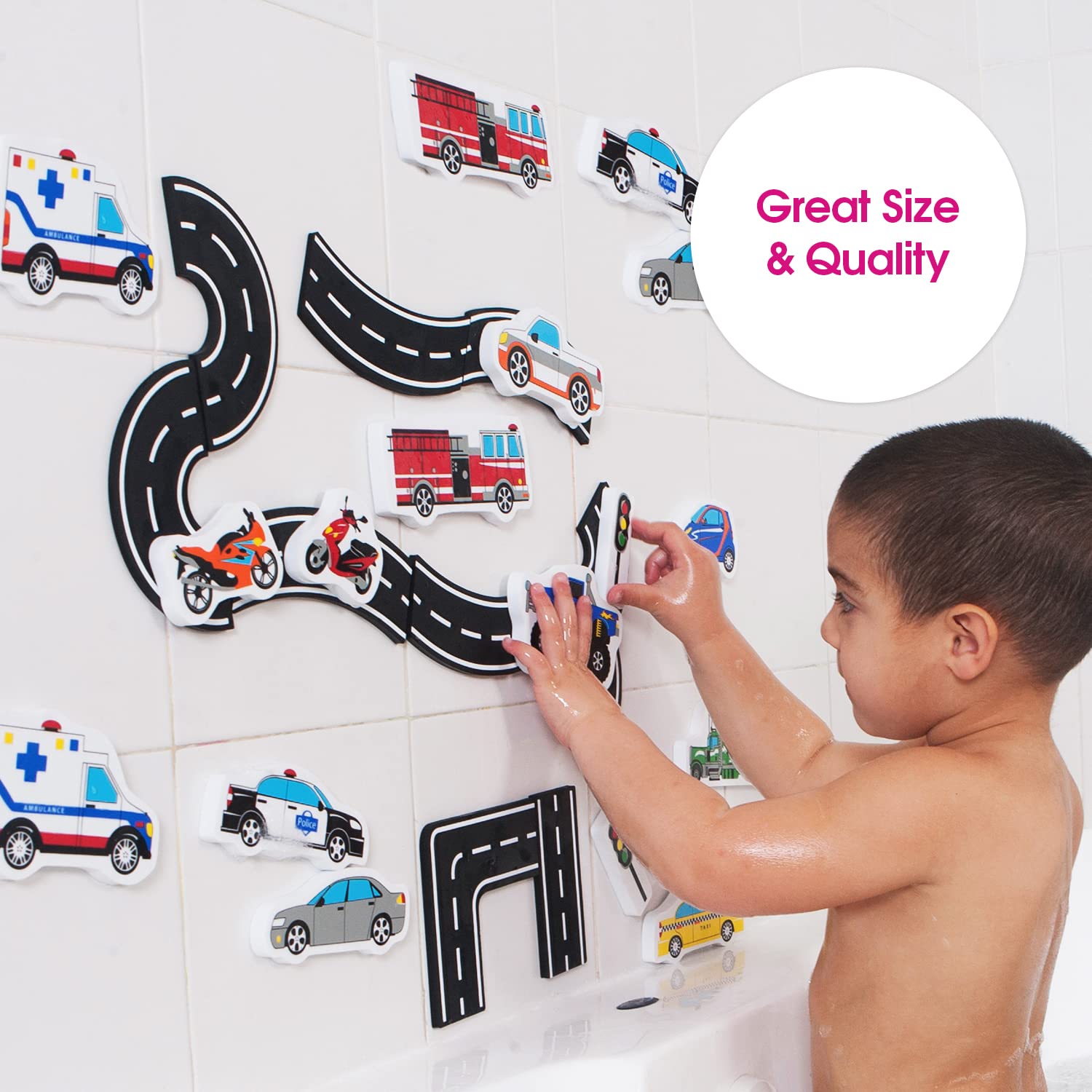 Edushape mold-resistant bath toys stay fresh between uses.