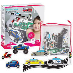 Edushape Magic Creations bath set wall stickers invite imaginative play in the tub.