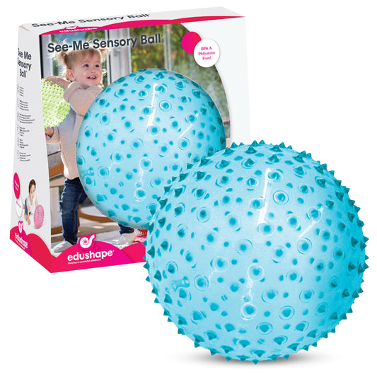 Edushape sensory ball with nubby texture supports early grip and sensory play.