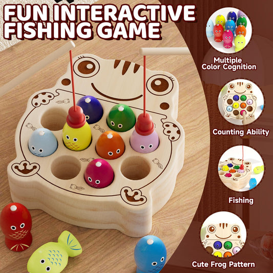 edutree Frog B-Fish Game magnets: strong magnetic rods help develop hand-eye coordination
