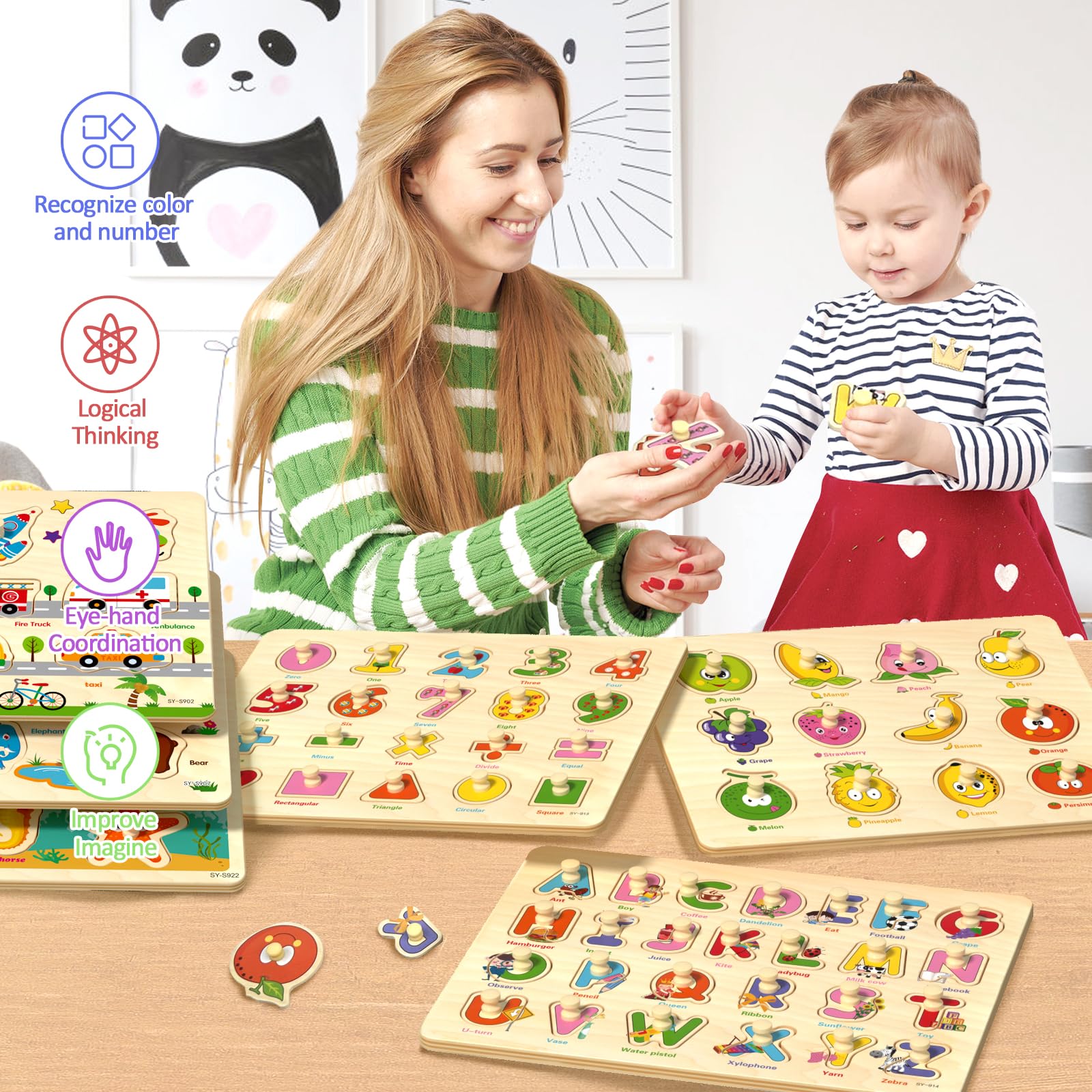 edutree peg puzzle transportation highlights real-world objects for imaginative learning