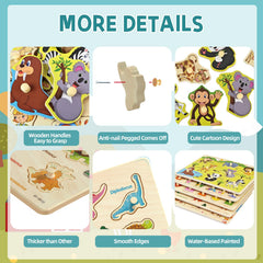edutree dinosaurs peg puzzle sparks curiosity with colorful prehistoric creatures
