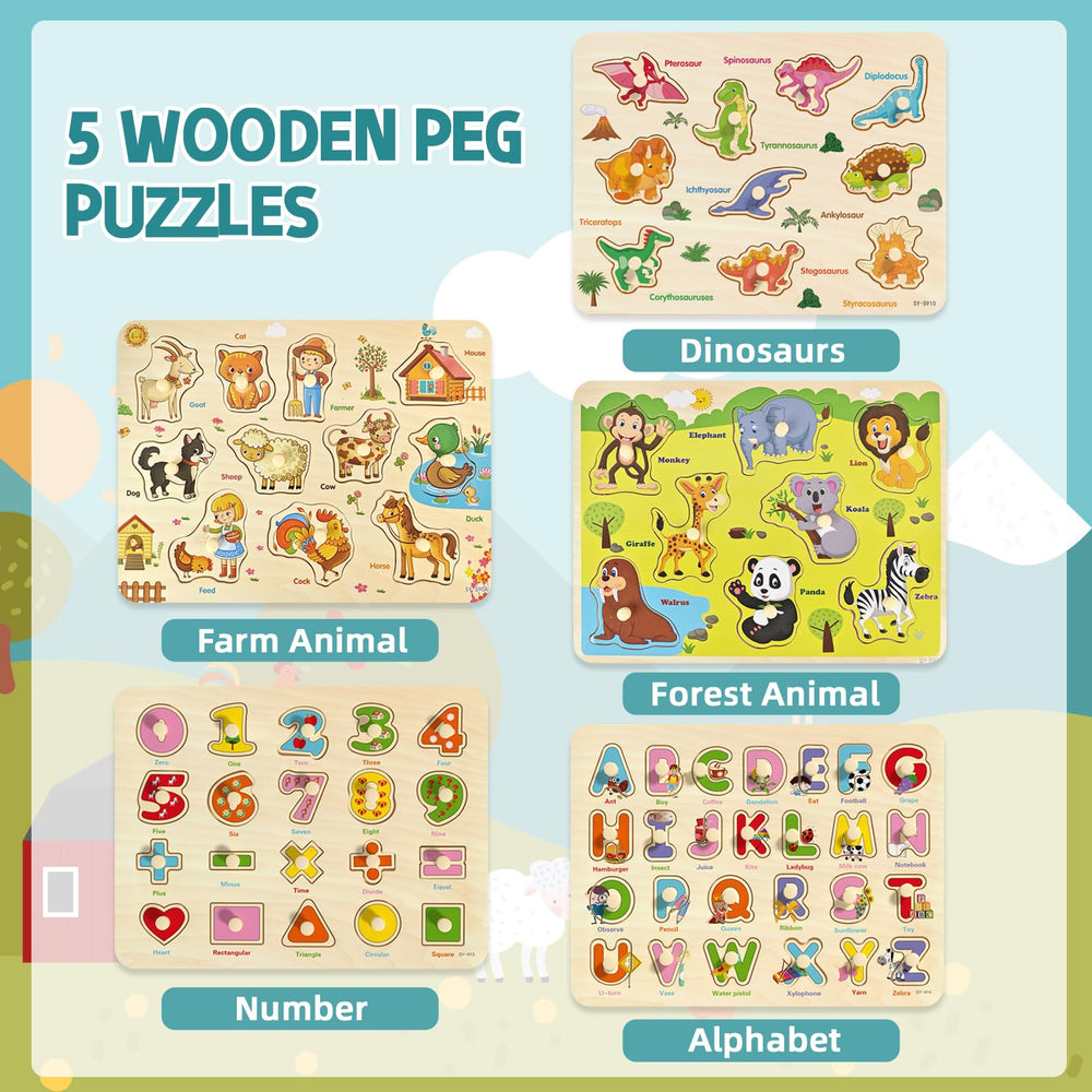 edutree numbers peg puzzle supports counting practice with chunky numeral pegs