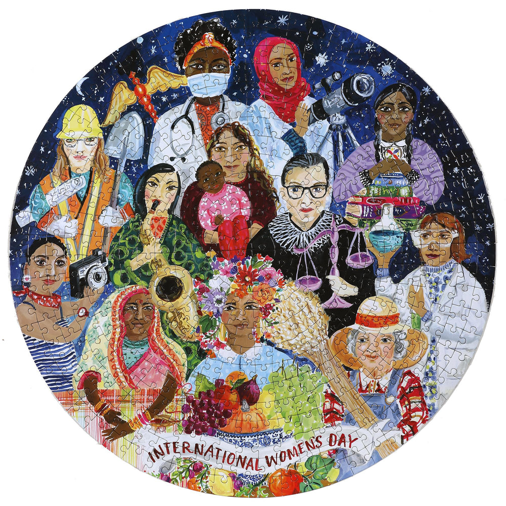 eeBoo 500-piece round puzzle with full-color insert by Maria Over.