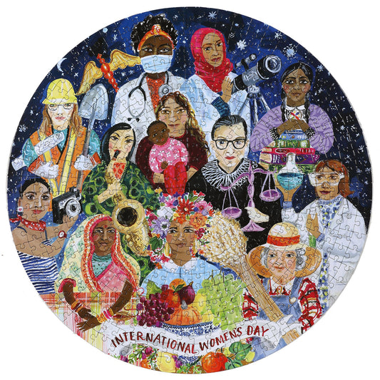 eeBoo 500-piece round puzzle with full-color insert by Maria Over.