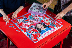 eeBoo Frida Kahlo iconography puzzle design for art fans