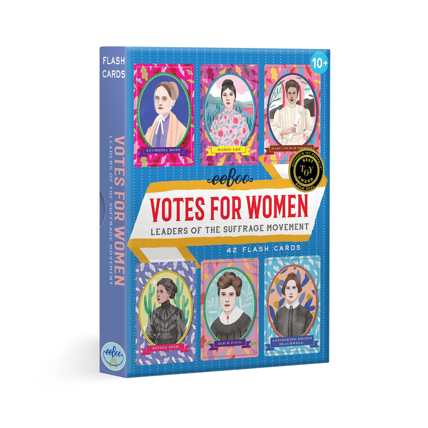 eeBoo Votes for Women cards measure 4.5 by 6 inches for easy handling