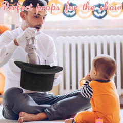 Eerrhhaq black top hat kids, packaging view, ready-to-wear right out of the box.