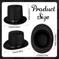 Eerrhhaq black top hat for kids, side view, lightweight wear for comfort.