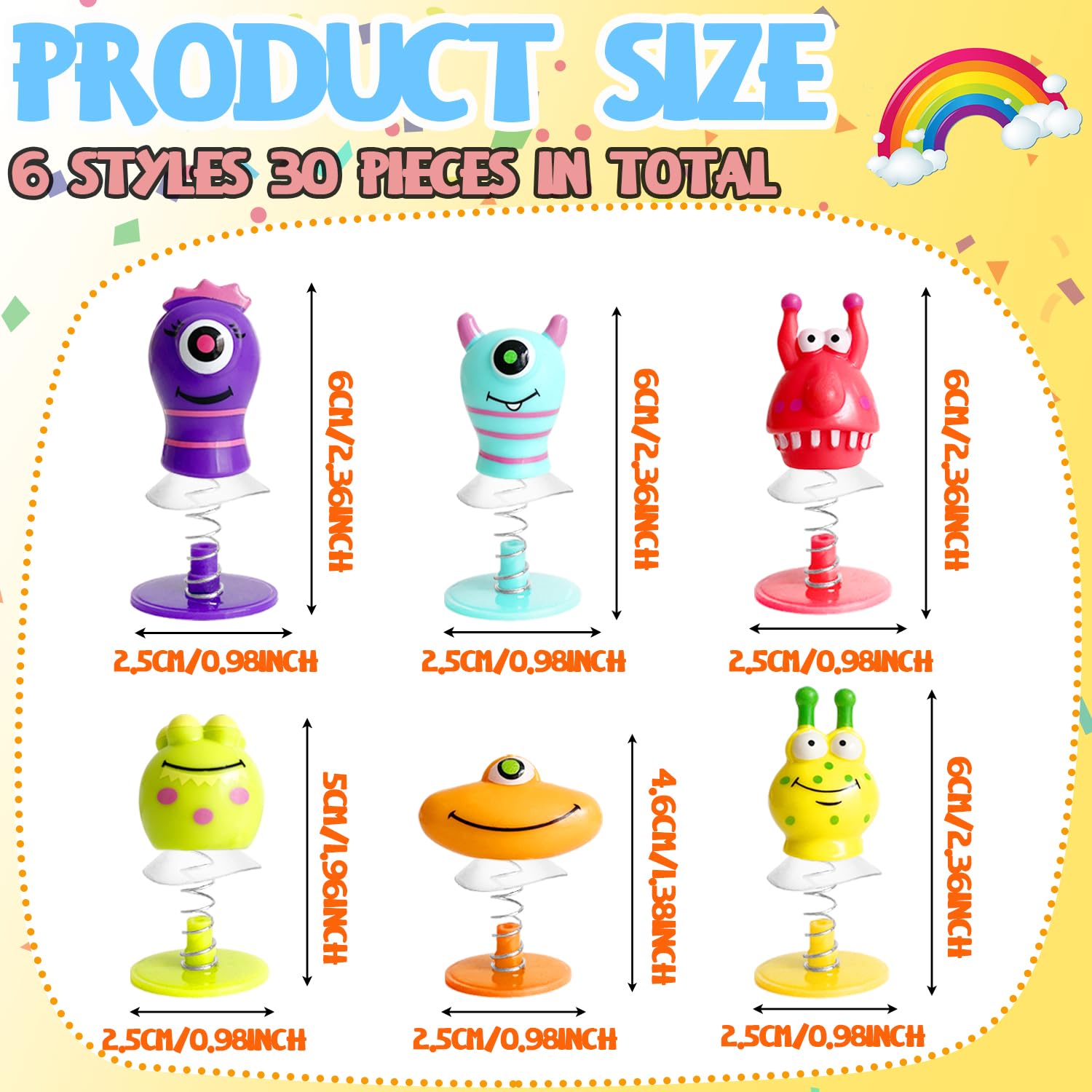 Eerrhhaq monster big-eyed spring launcher with vibrant colors sparks imagination.