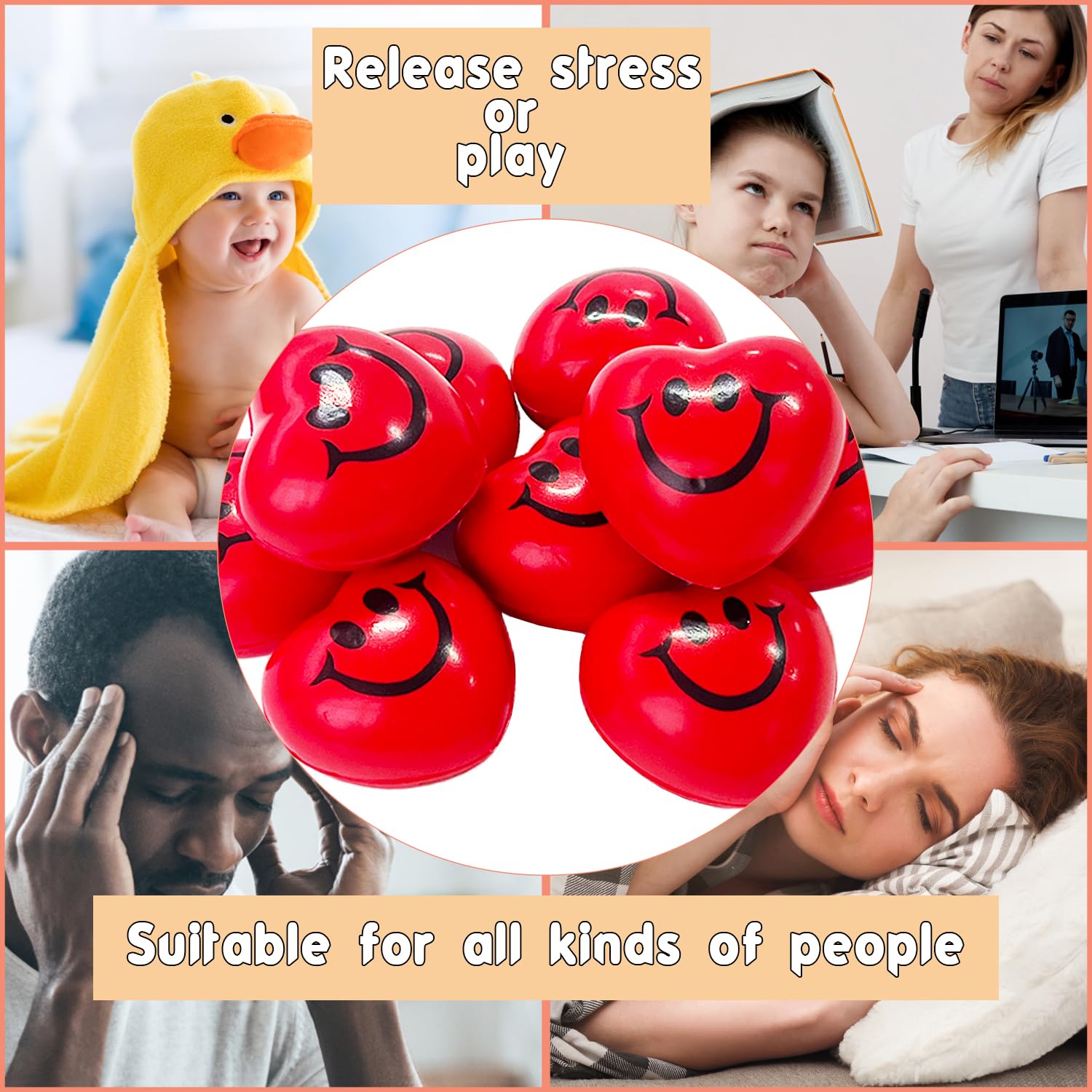 Valentine party favors: bright stress ball by Eerrhhaq