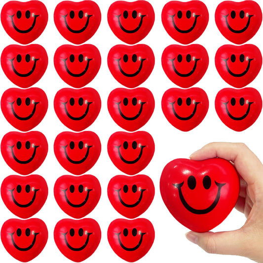 Eerrhhaq Valentines heart stress balls pack for party favors and stress relief