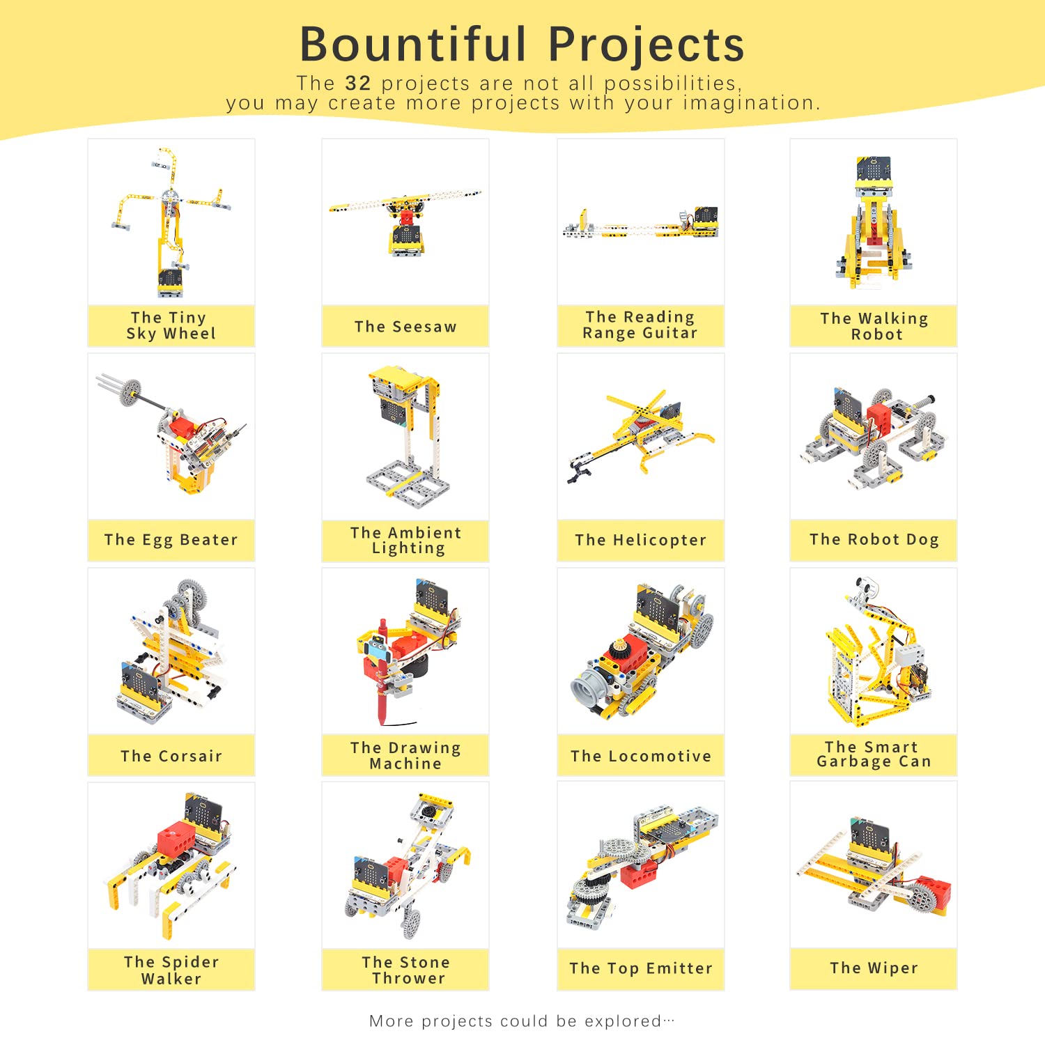 EF ELECFREAKS kit with multiple building blocks stimulating STEM creativity
