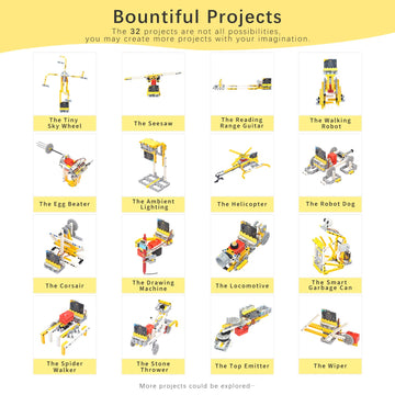 EF ELECFREAKS kit with multiple building blocks stimulating STEM creativity