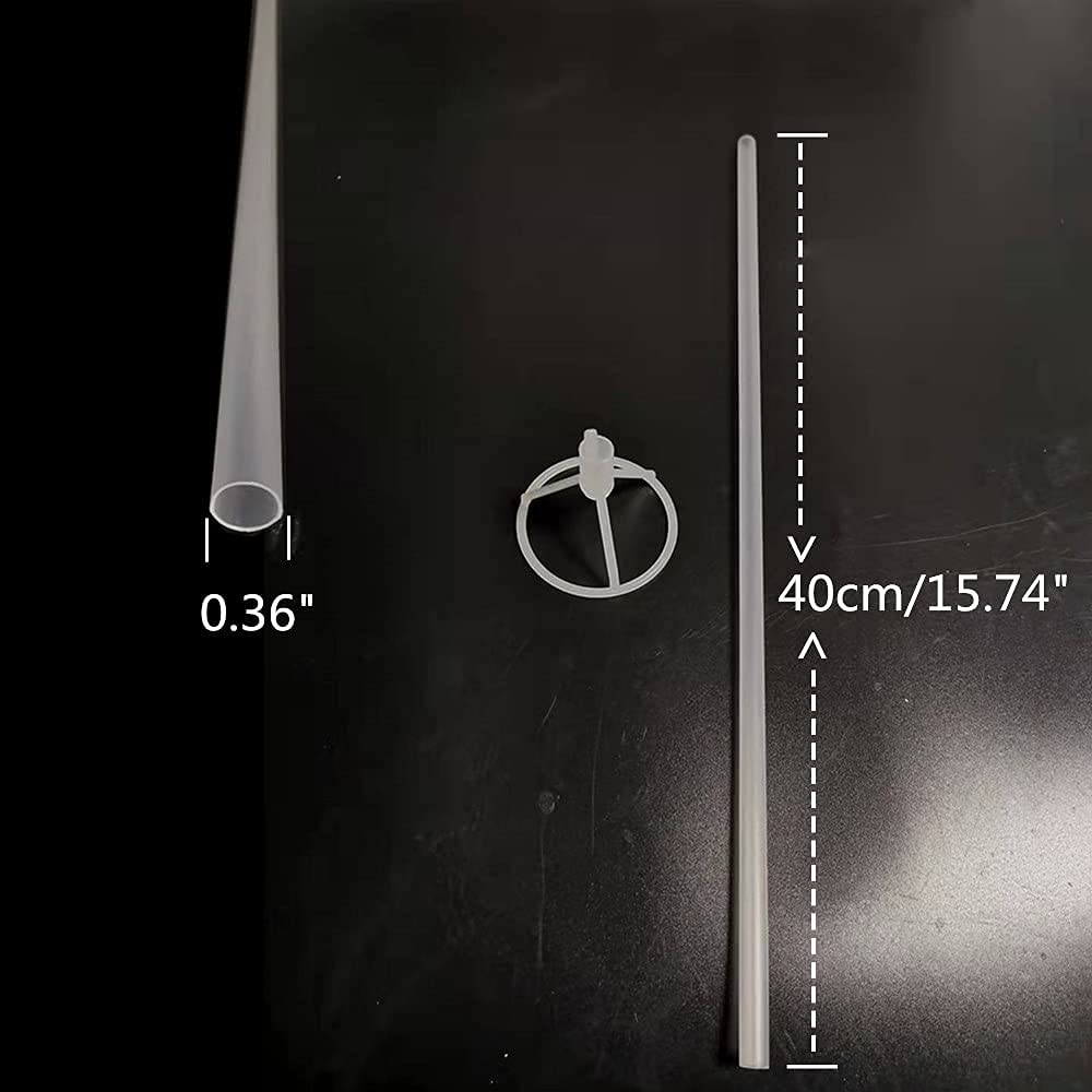 EFAY clear 40 cm balloon sticks provide discreet support for oversized balloons