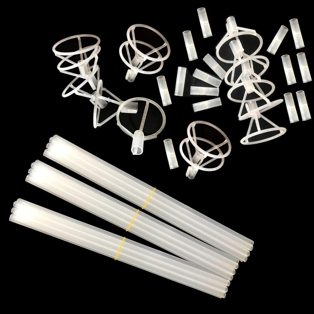 EFAY clear plastic holder offers durable support for balloon displays.