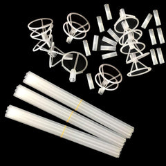 EFAY clear plastic holder offers durable support for balloon displays.