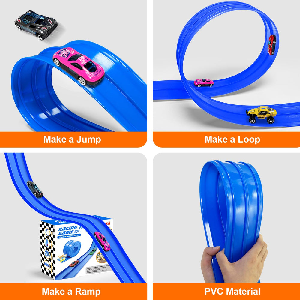 EFCRBS build-your-own-track with ramps and drops for creativity.