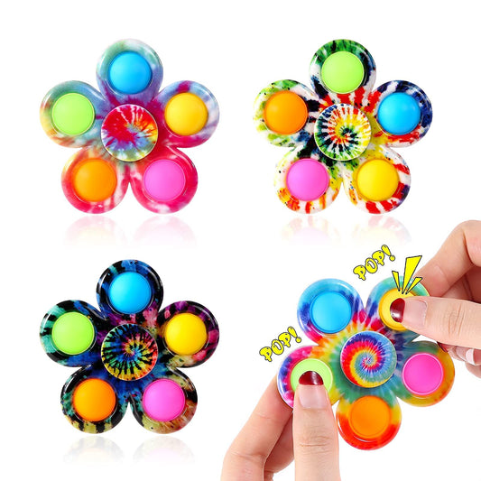 Effacera fidget spinner with flip board for quiet spins
