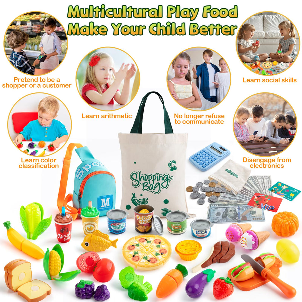 EFO SHM child-safe cutting board and knife promote tactile cooking fun.