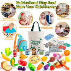 EFO SHM child-safe cutting board and knife promote tactile cooking fun.