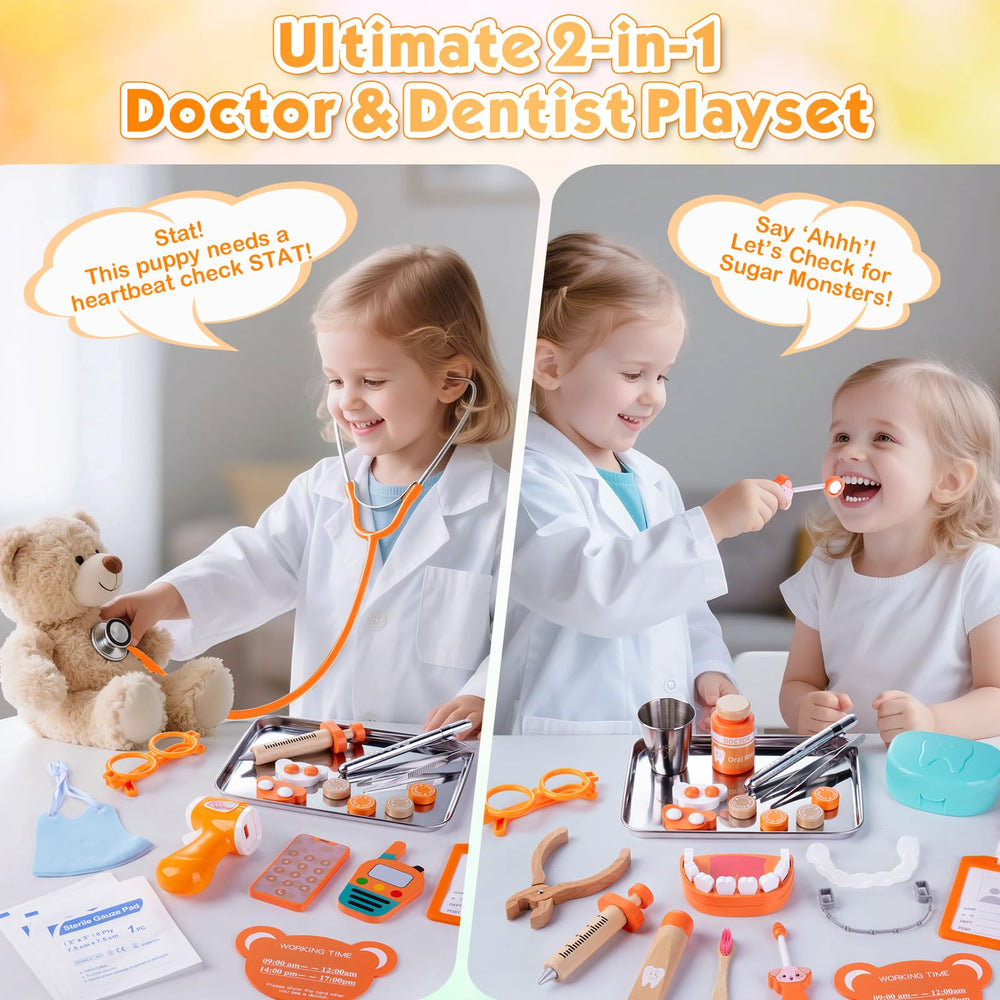 EFO SHM dentist play set braces and retainers for authentic pretend care