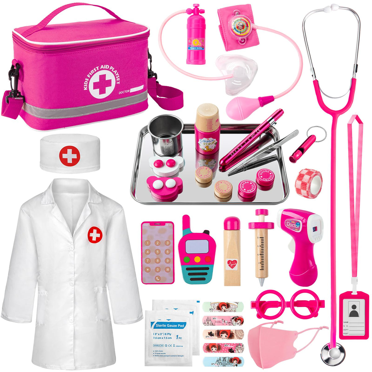 EFO SHM Doctor Kit for Kids stethoscope heartbeat during pretend play
