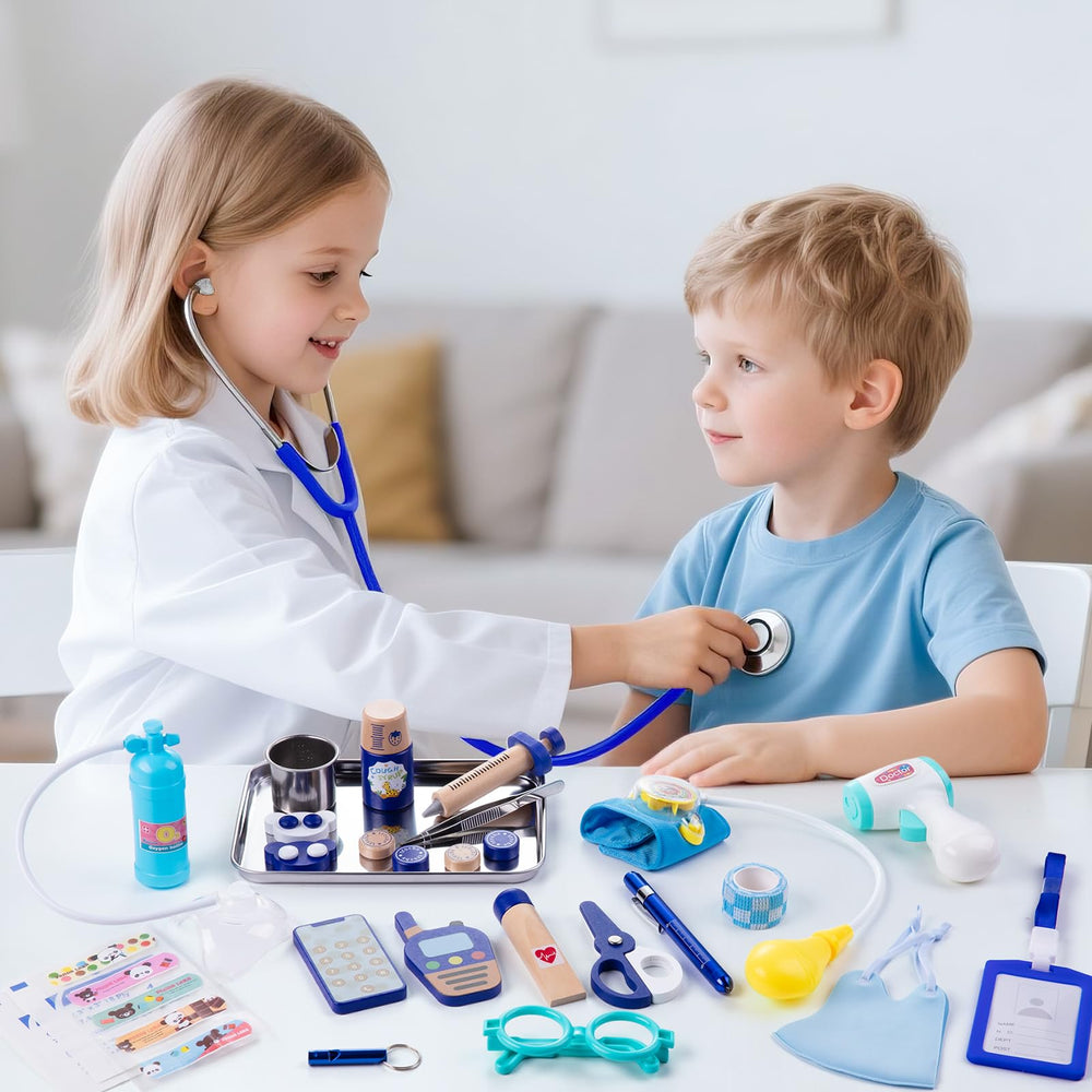 EFO SHM kid thermometer used in role-play health checks