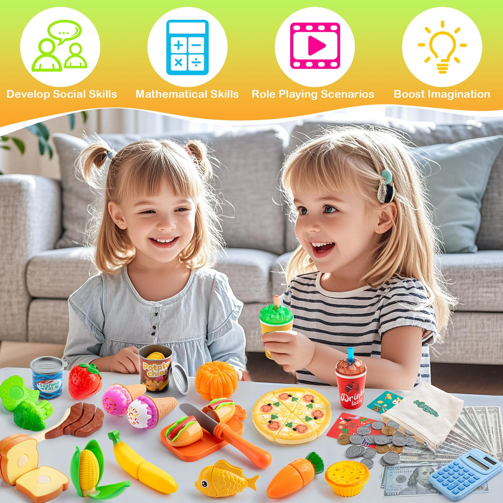 EFO SHM grocery store and kitchen role-play encourages sharing and collaboration.