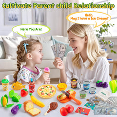 EFO SHM shopping bags and calculator support early math and role-play.