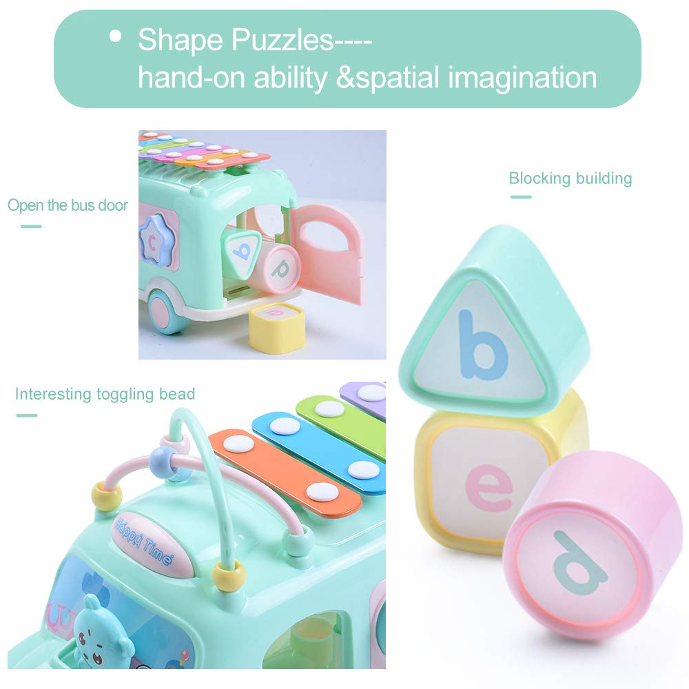 EFOSHM bright colors and friendly bus design spark visual interest during pretend play.
