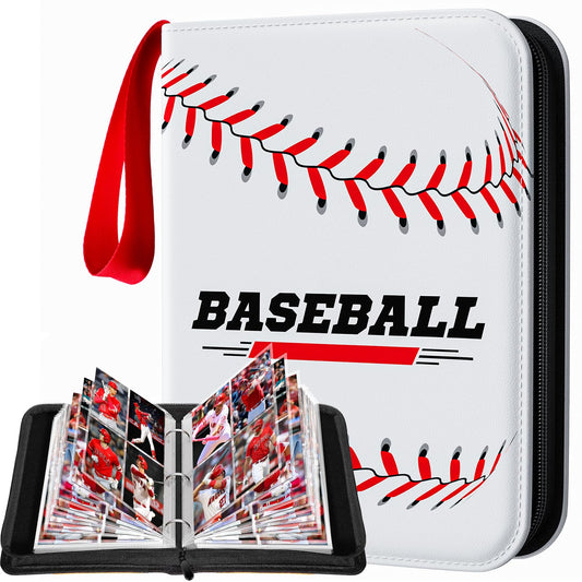 efunny baseball card binder shows a 4-pocket design for organized storage.