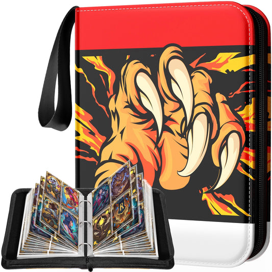 efunny card binder 4-pocket front view for organized card storage on the go