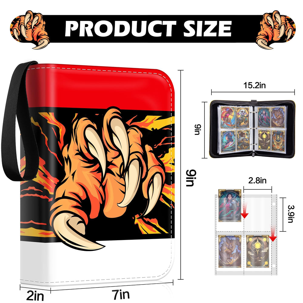 efunny card binder PU leather texture adds premium feel
