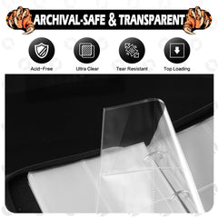 efunny card binder waterproof zippered case protecting cards during travel