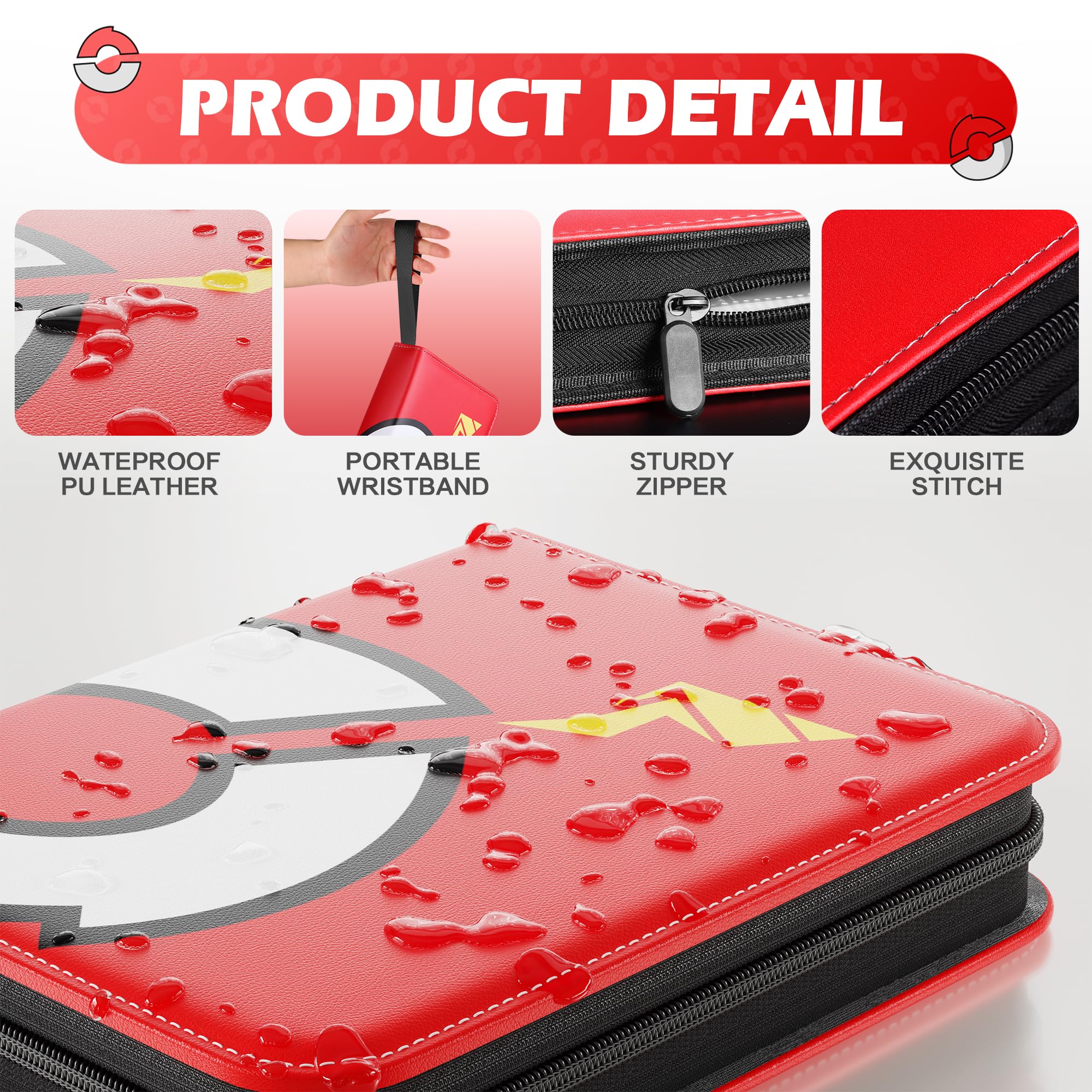 efunny zipper closure provides secure travel protection for cards.