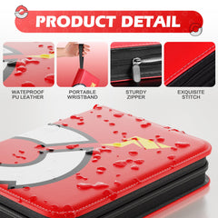 efunny zipper closure provides secure travel protection for cards.