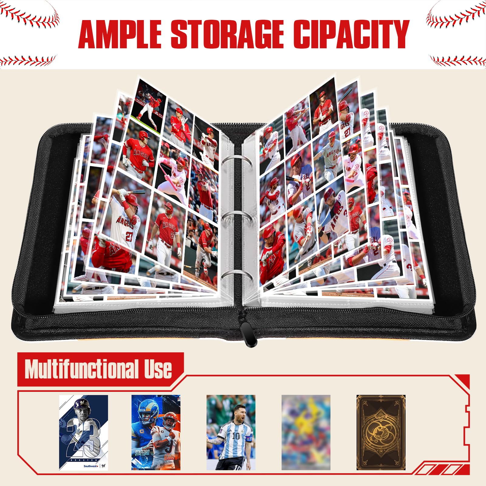 efunny double-sided layout maximizes space for more cards.