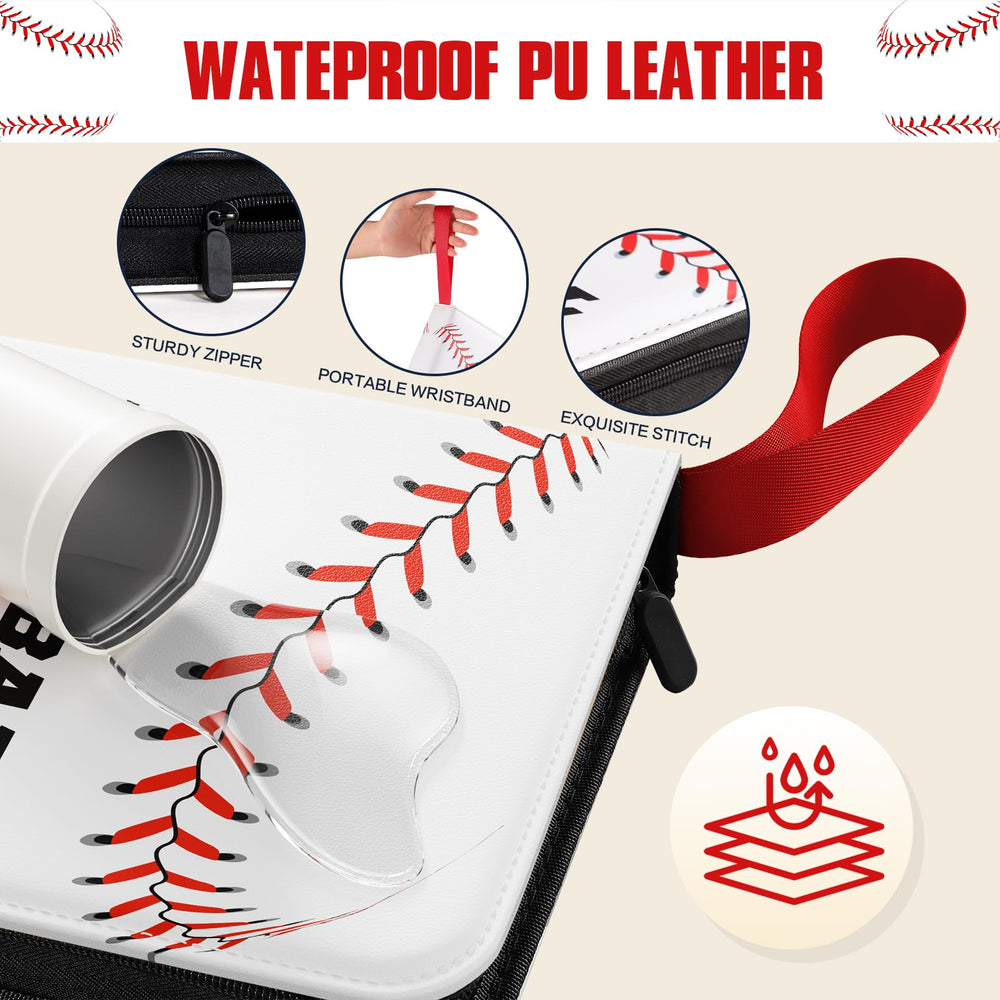 efunny pu leather waterproof cover protects cards from spills.
