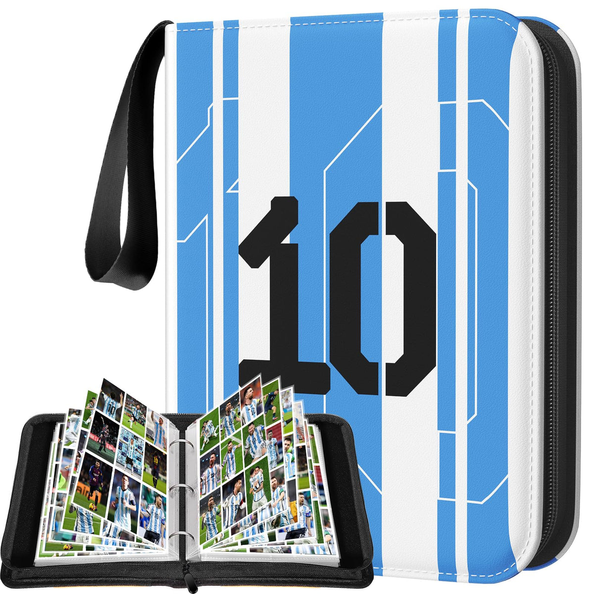 efunny soccer card binder with 900 pockets provides ample space for organized collections.