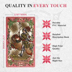 EGCUQ pink tarot cards shuffle smoothly for effortless practice and quick readings.