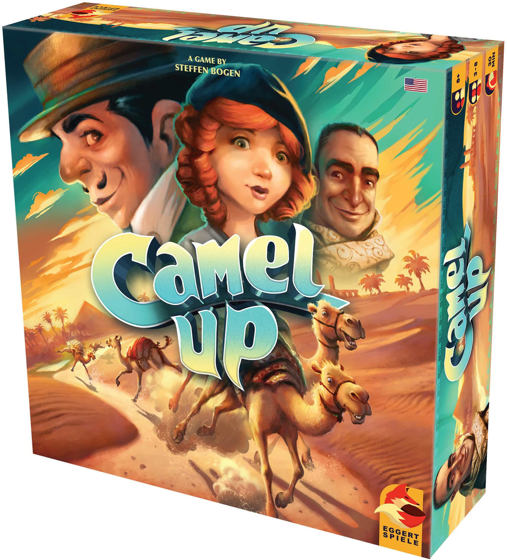 Eggertspiele Camel Up 2nd Edition pyramid dice shaker for exciting family battles
