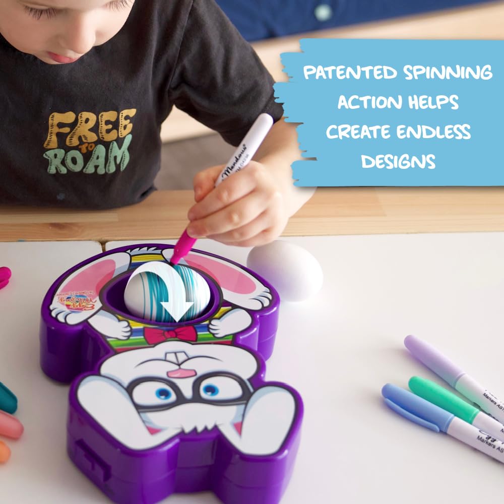 Eggmazing eight-color markers for vibrant, quick-drying egg designs.