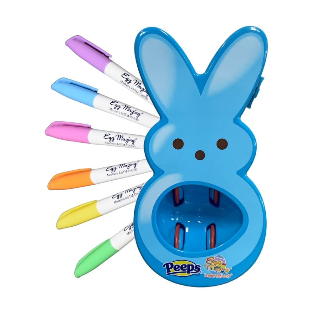 The Eggmazing Egg Decorator Peeps Bunny kit front view for creative Easter decorating
