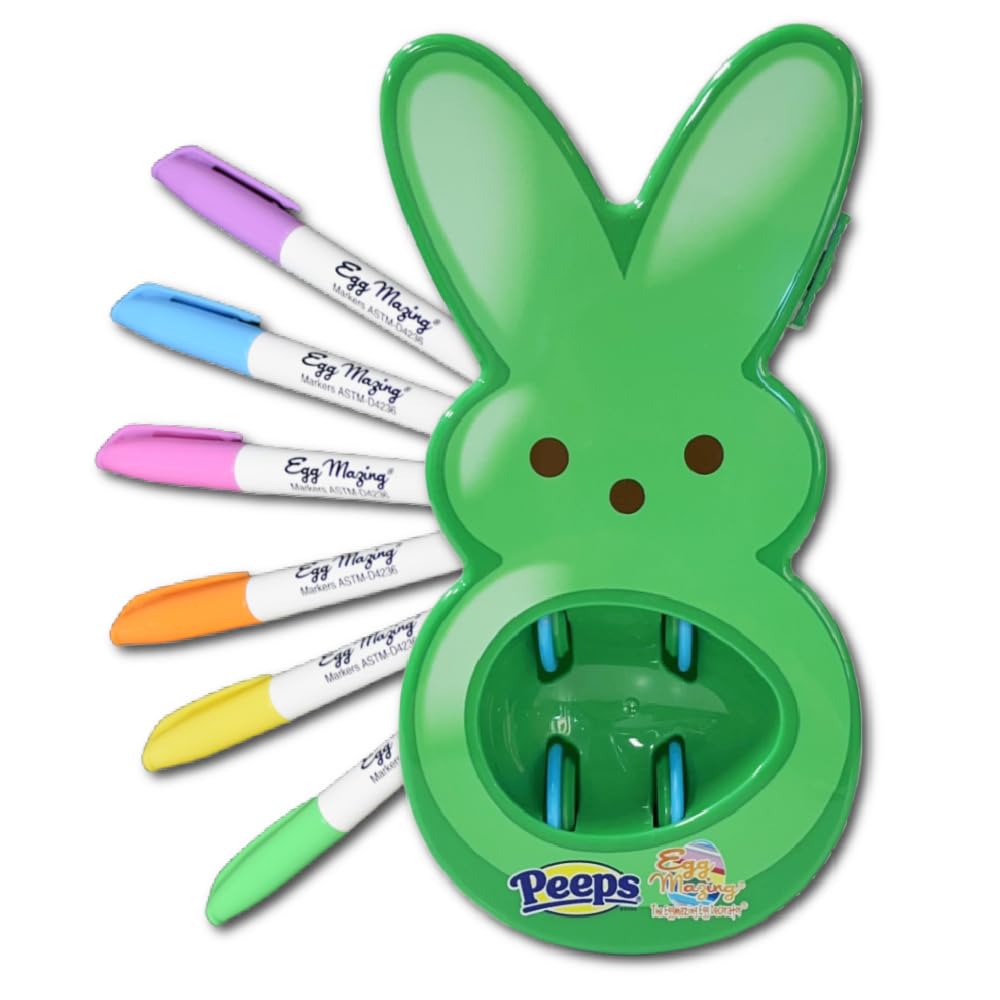 Eggmazing Egg Decorator spinner enables hands-free, creative egg designs.