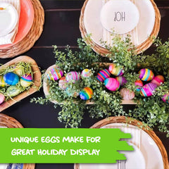Eggmazing kit contents displayed for easy decorating