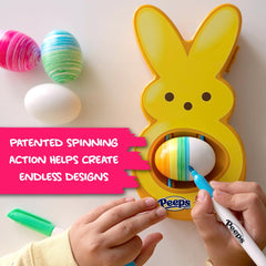 Eggmazing markers in yellow provide quick-drying, vibrant color options.